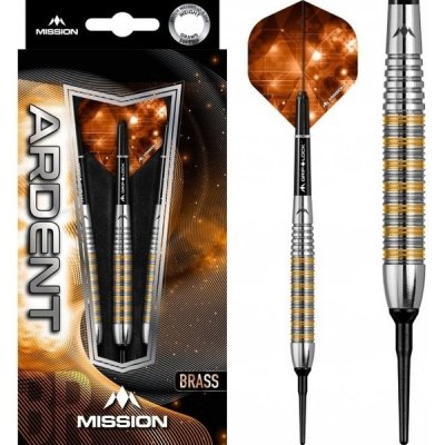 Mission Ardent Darts Soft Tips Brass M2 18g – Zboží Mobilmania