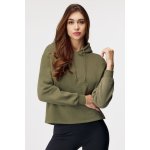 Pieces dámská mikina Chill s kapucí zelená – Hledejceny.cz