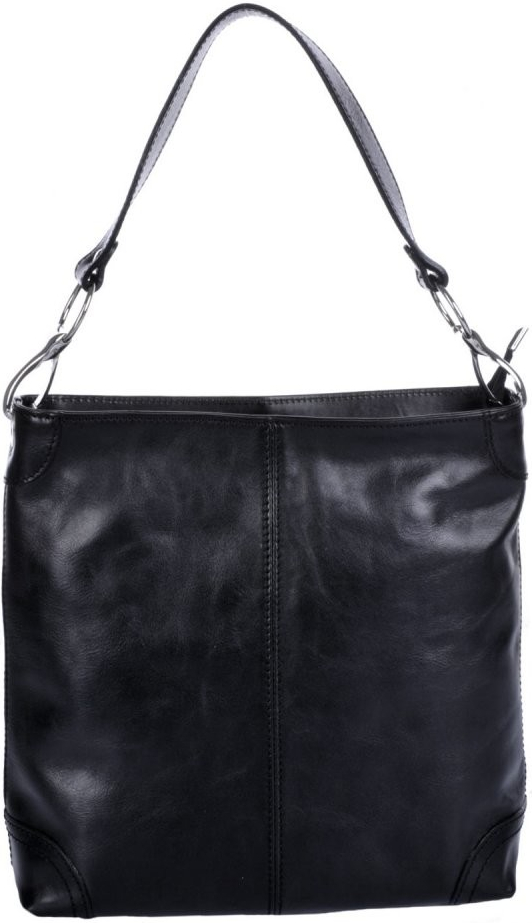 Il Giglio velká kožená kabelka 307 černá