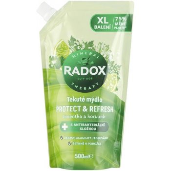 Radox Protect & Refresh antibakteriální tekuté mýdlo náhradní náplň 500 ml