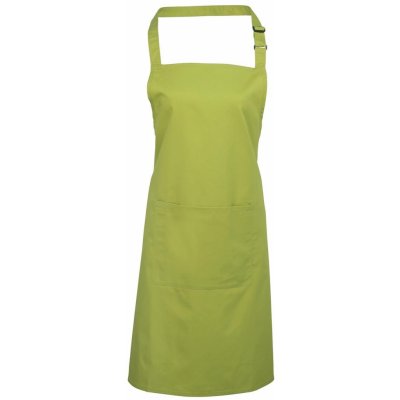 Premier Workwear Keprová pracovní zástěra s kapsou z kolekce Colours Collection limetková Pantone 382C – Hledejceny.cz