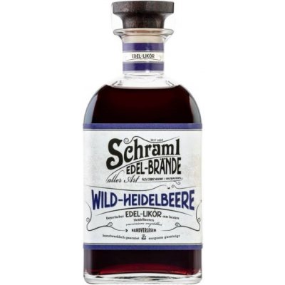 Schraml Edel brände Wild Heidelbeere 30% 0,5 l (holá láhev)