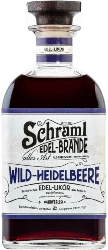 Schraml Edel brände Wild Heidelbeere 30% 0,5 l (holá láhev)