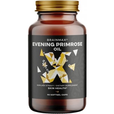 BrainMax Primrose oil BIO pupálkový BIO olej 90 rostlinných softgelových kapslí