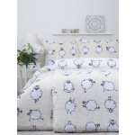 MKLuzkoviny.cz Povlečení mikroplyš Exclusive Ovečky Morning Yoga 140x200 70x90 – Zboží Dáma