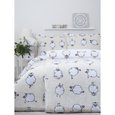 MKLuzkoviny.cz Povlečení mikroplyš Exclusive Ovečky Morning Yoga 140x200 70x90 – Zboží Dáma