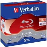 Verbatim BD-RE 50GB 2x, jewel, 5ks (43760) – Zboží Živě