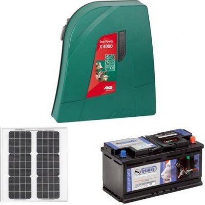 Ako Sada elektrického ohradníku DUO Power X 4000 a solární panel 25 W a akumulátor 70 Ah – Hledejceny.cz