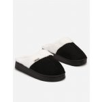 Moderní zateplené papuče pro dámy C62-38 černé – Sleviste.cz
