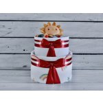 dortNEdort Dvoupatrový plenkový dort Iduhový Miminko se narodilo a jsou mu 3 měsíce Barva dortu NEdortu: Vínová stuha pro holčičku – Hledejceny.cz