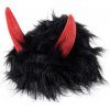 Karnevalový kostým Čertovská paruka černá s rohy