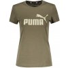 Dámská Trička PUMA ESS LOGO TEE 586775-44 ZELENÁ