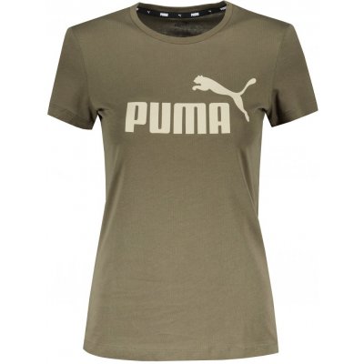 PUMA ESS LOGO TEE 586775-44 ZELENÁ – Zboží Mobilmania