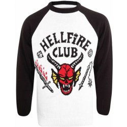 NNM Stranger things Christmas Jumper Hellfire Club černá