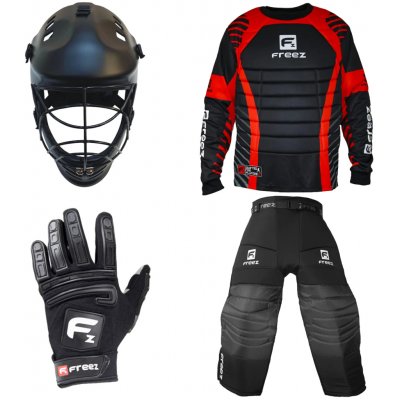 Freez Brankářský set G-180 + maska MPS Penquin Black + Florbalové rukavice G-190 – Hledejceny.cz
