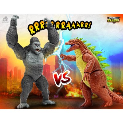 Primal Clash Boss VS King Kaiju set souboj příšer 21 cm – Zbozi.Blesk.cz