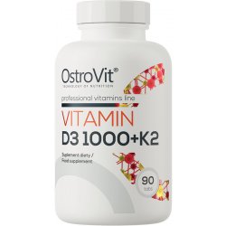 OstroVit Vitamin D3 + K2 + Vápník 90 tablet