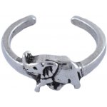 Vorlové Šperky stříbrný prsten na nohu slon E068