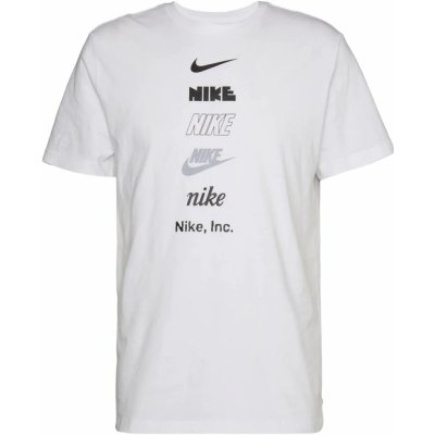 Nike NSW TEE CLUB HDY PK4 tričko s krátkým rukávem bílá