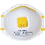 Portwest respirátor P101 FFP1 s výdechovým ventilkem POR-P101WHR Bílá – Hledejceny.cz