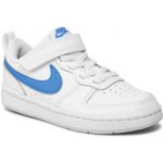 Nike Court Borough Low 2 (Psv) BQ5451 123 White/Photo Blue/Pure Platinium – Zboží Mobilmania