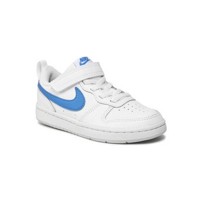 Nike Court Borough Low 2 (Psv) BQ5451 123 White/Photo Blue/Pure Platinium – Zboží Mobilmania