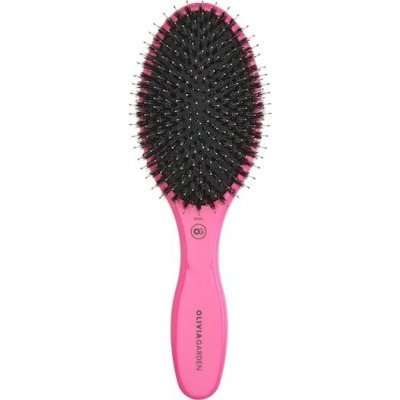 Olivia Garden kartace na vlasy Expert Care OvalS kančími/nylonovými štětinamiPádlový kartáč 16 řad, růžový 1 Stk. – Hledejceny.cz