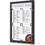 A-Z Reklama CZ Venkovní vitrína MENU BOARD SCZ4xA4C9005 na Menu pro prospekty 4 x A4 - Černá – Zboží Dáma