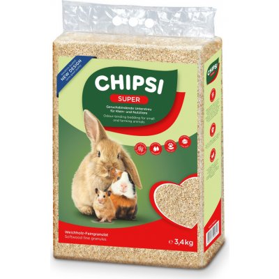 Chipsi Super vysoce absorpční přírodní podestýlka 3,2 kg 60 l – Hledejceny.cz
