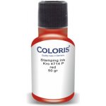 Coloris Razítková barva KRO 4714 P na plasty a gumu červená 50 g rychleschnoucí – Sleviste.cz