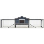 vidaXL Králíkárna šedá masivní borové a jedlové dřevo 310 x 70 x 87 cm – Hledejceny.cz