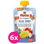 Holle Bio Blue Bird 100% pyré hruška jablko borůvky vločky 6 x 100 g – Hledejceny.cz