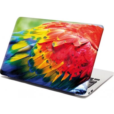 Sablio Samolepka na notebook Barevné peří 2 - 38x26 cm – Zboží Živě