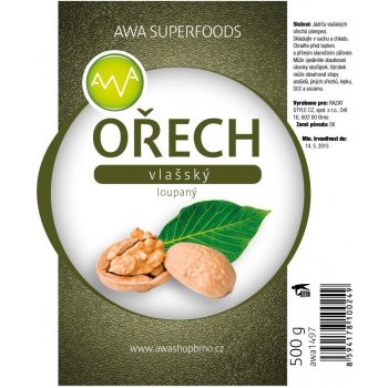 AWA superfoods Vlašské ořechy loupané 500 g