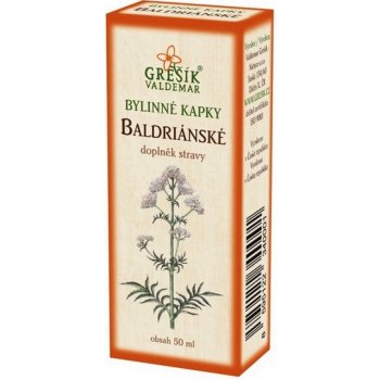 Grešík Baldriánské bylinné kapky 50 ml