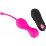 Smile Love Balls - růžové vibrační vajíčko s rádiovým ovládáním – Zboží Dáma