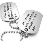 Šperky4U Vojenské známky dog tag + kuličkový řetízek OPD600 – Zboží Mobilmania
