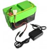 Příslušenství pro vozítko Nabíječka 24V / 800mA s LED diodou a nástavcem pro nabíjení boxu s baterií mimo vozítko
