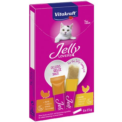 Vitakraft Jelly Lovers kuře a krůta 6 x 15 g