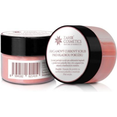 Zahir Cosmetics arganový cukrový scrub pro hladkou pokožku 25 ml – Sleviste.cz