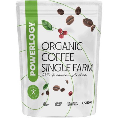 Powerlogy Organic Coffee zrnková 250 g – Hledejceny.cz