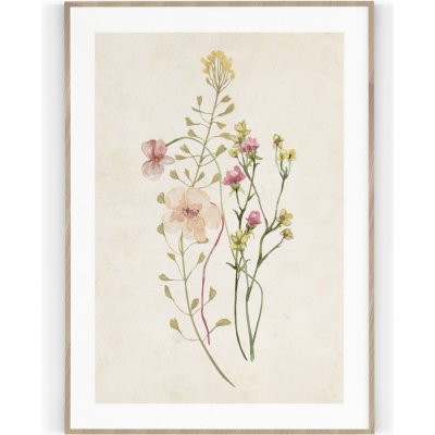 Plakát / Obraz Flowers A4 - 21 x 29,7 cm Tiskové plátno – Hledejceny.cz