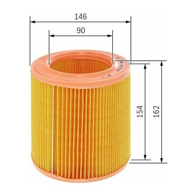 BOSCH Vzduchový filtr 1457433652 – Hledejceny.cz