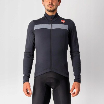 Castelli Puro 3 FZ s dlouhým rukávem Light Black – Zboží Mobilmania