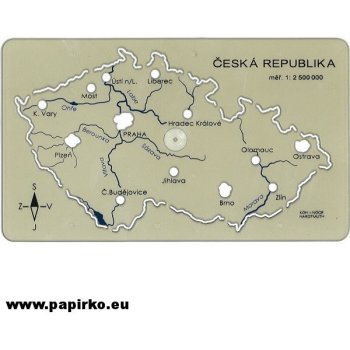 Šablona České republiky, na slepé mapy z vlativědy a zeměpisu