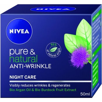 Nive Visage Pure & Natural noční krém proti vráskám 50 ml