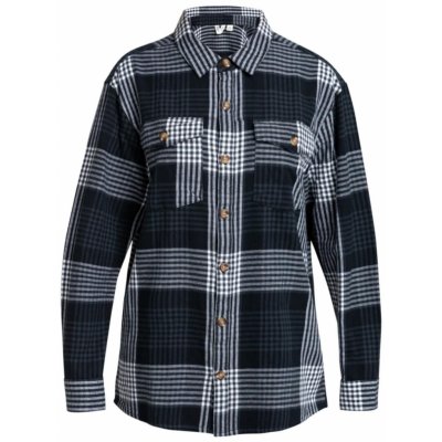 Roxy Let It Go Flanel Anthracite Hallo Plaid – Zboží Dáma