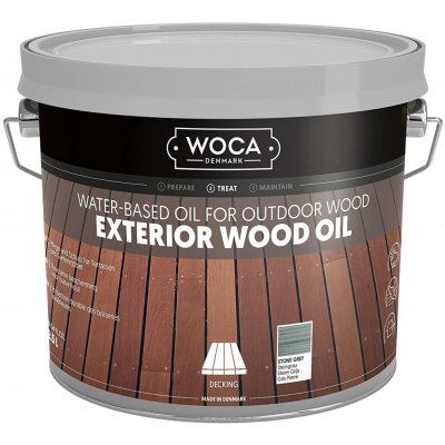 Woca Exteriérový olej na dřevěné terasy 2,5 l Kamenná šedý – Hledejceny.cz