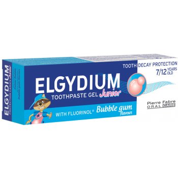 Elgydium Junior zubní pasta pro děti příchuť Bubble Gum Flavor (7 - 12 Years) 50 ml