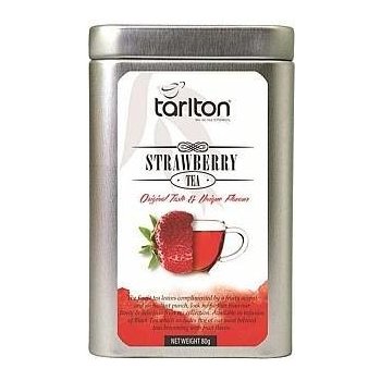Tarlton Black Strawberry Černý sypaný čaj jahoda plech 80 g